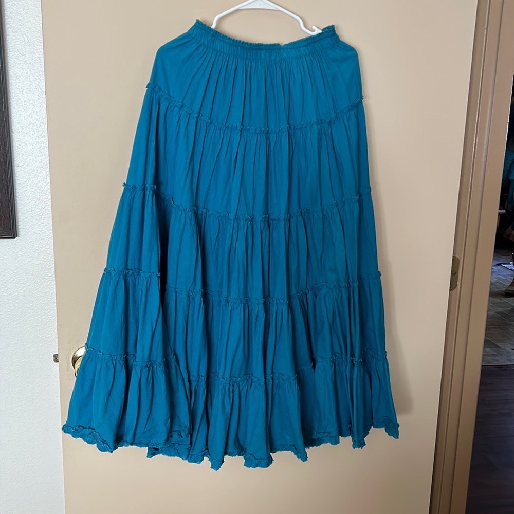 Turquoise skirt